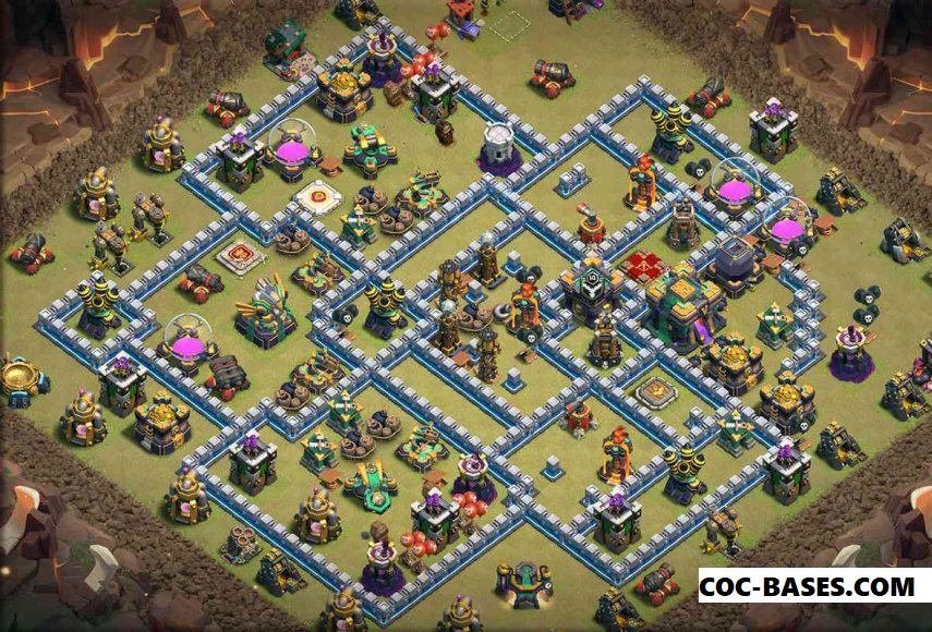 Top 105+coc th14 war base anti 1 star 2023 coc th14 war base