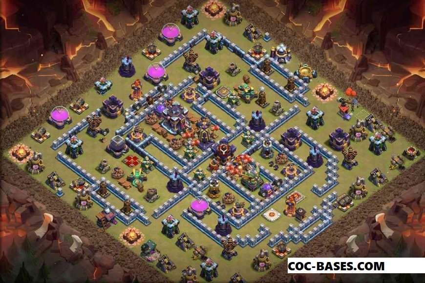 Best 30+ COC th15 war base anti 2 star 2023 34