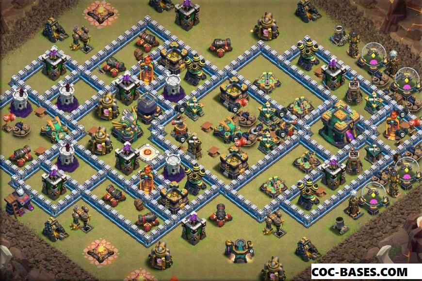Top 105+coc th14 war base anti 1 star 2023 coc th14 war base