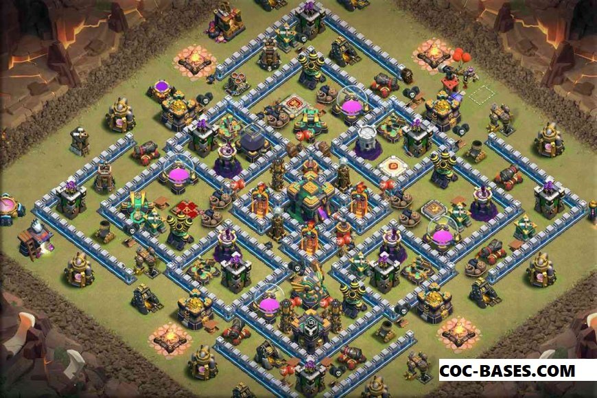Top 105+coc th14 war base anti 1 star 2023 coc th14 war base