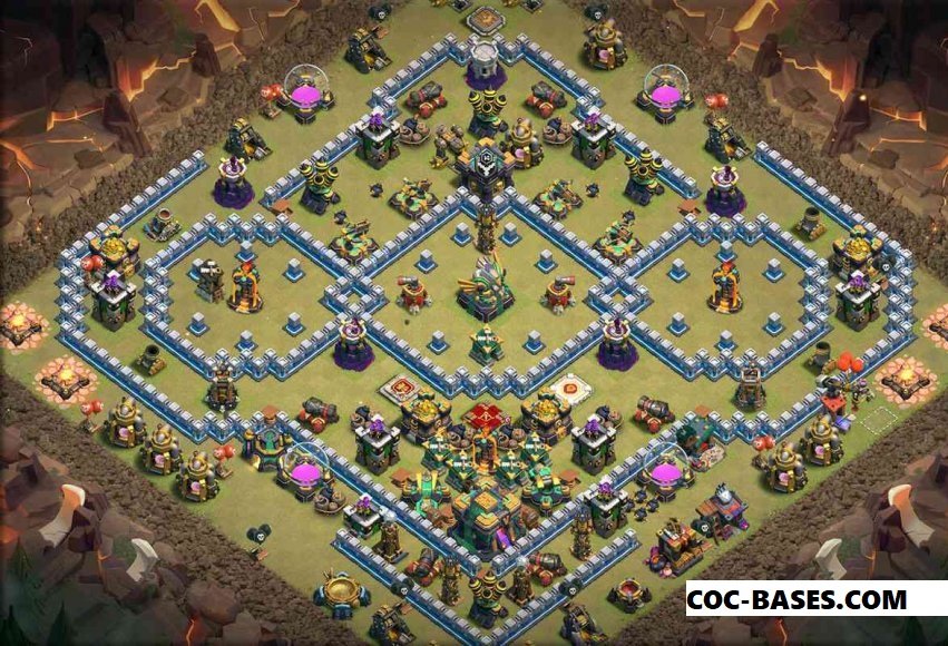 Top 105+coc th14 war base anti 1 star 2023 coc th14 war base
