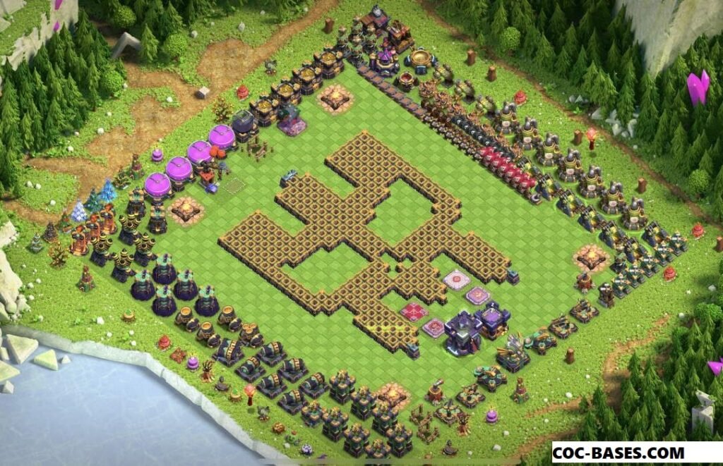 coc th 15 funny base