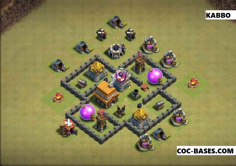 Coc town hall 4 base