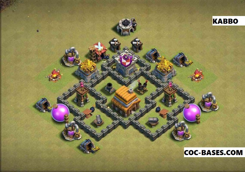 Coc town hall 4 base
