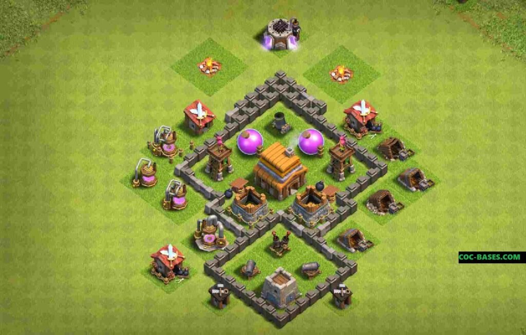 Coc town hall 4 base