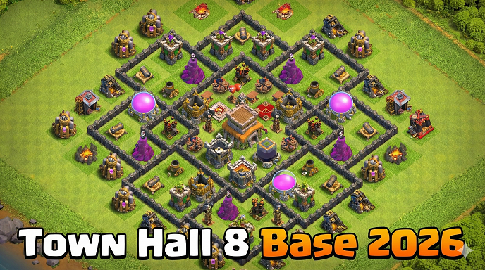 Town hall 8 base 2026